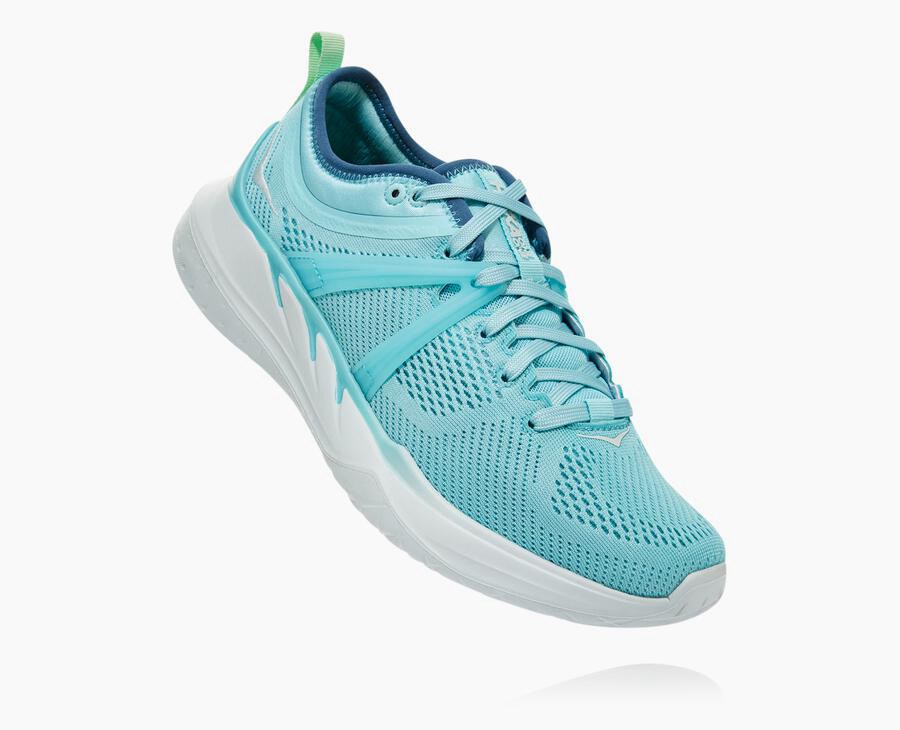 Hoka One One Running Shoes Womens Blue/White - Tivra - 61503ZVWF